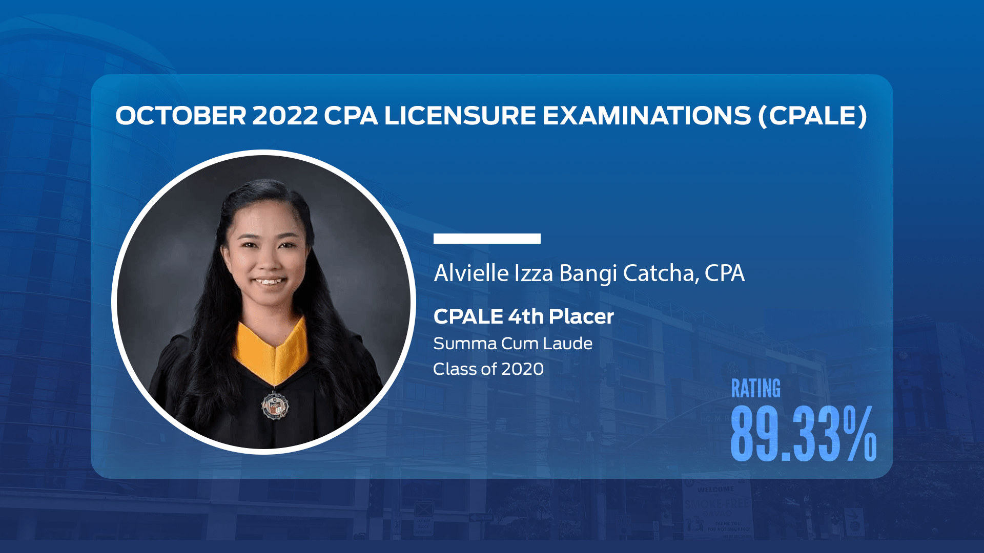 AdDU BSA gains another CPALE topnotcher